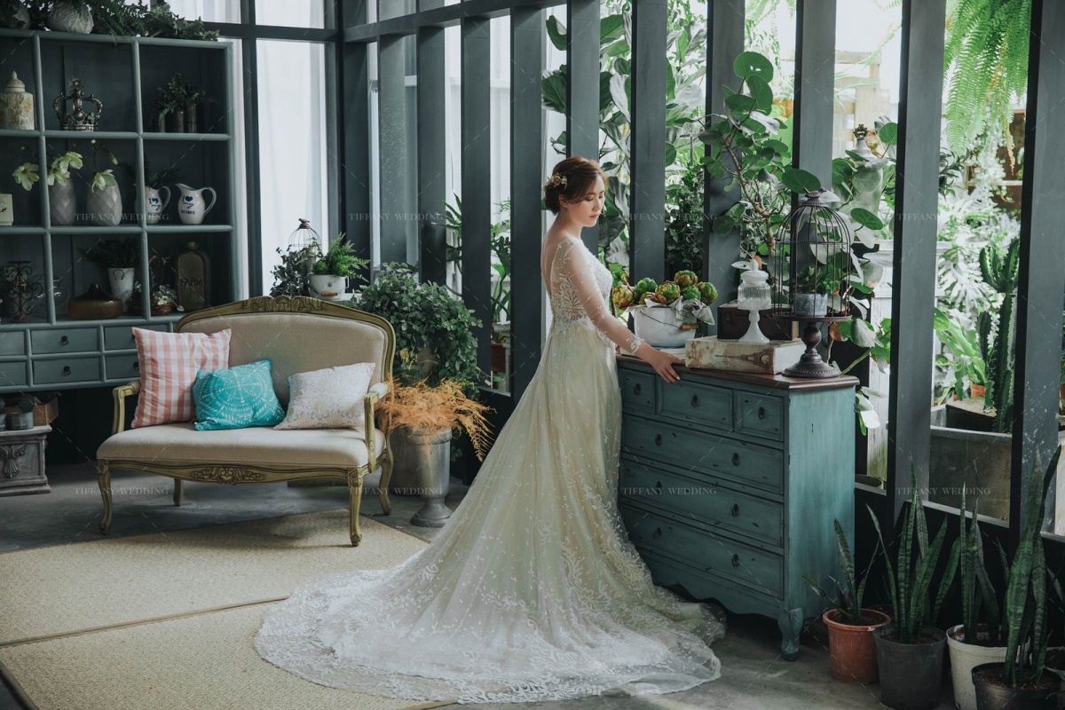 台中婚紗照分享推薦-室內棚拍婚紗的愛情溫度