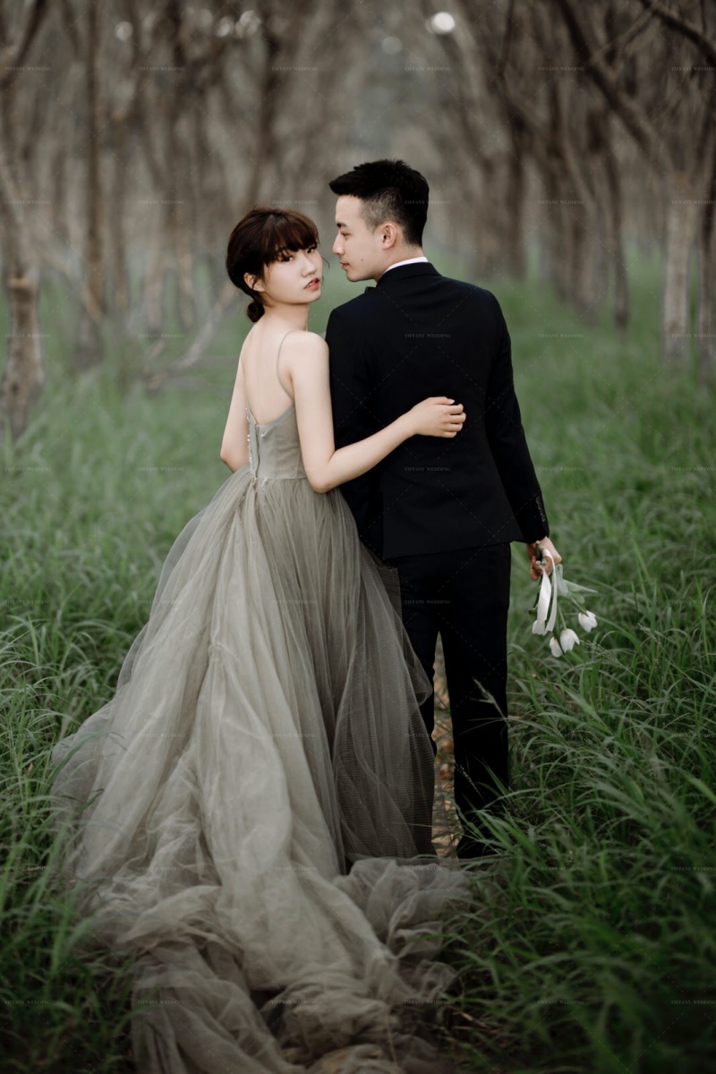 台中婚紗推薦 帝芬妮精品婚紗 禮服 婚紗照 森林自然 時尚 韓式婚紗 美式婚紗